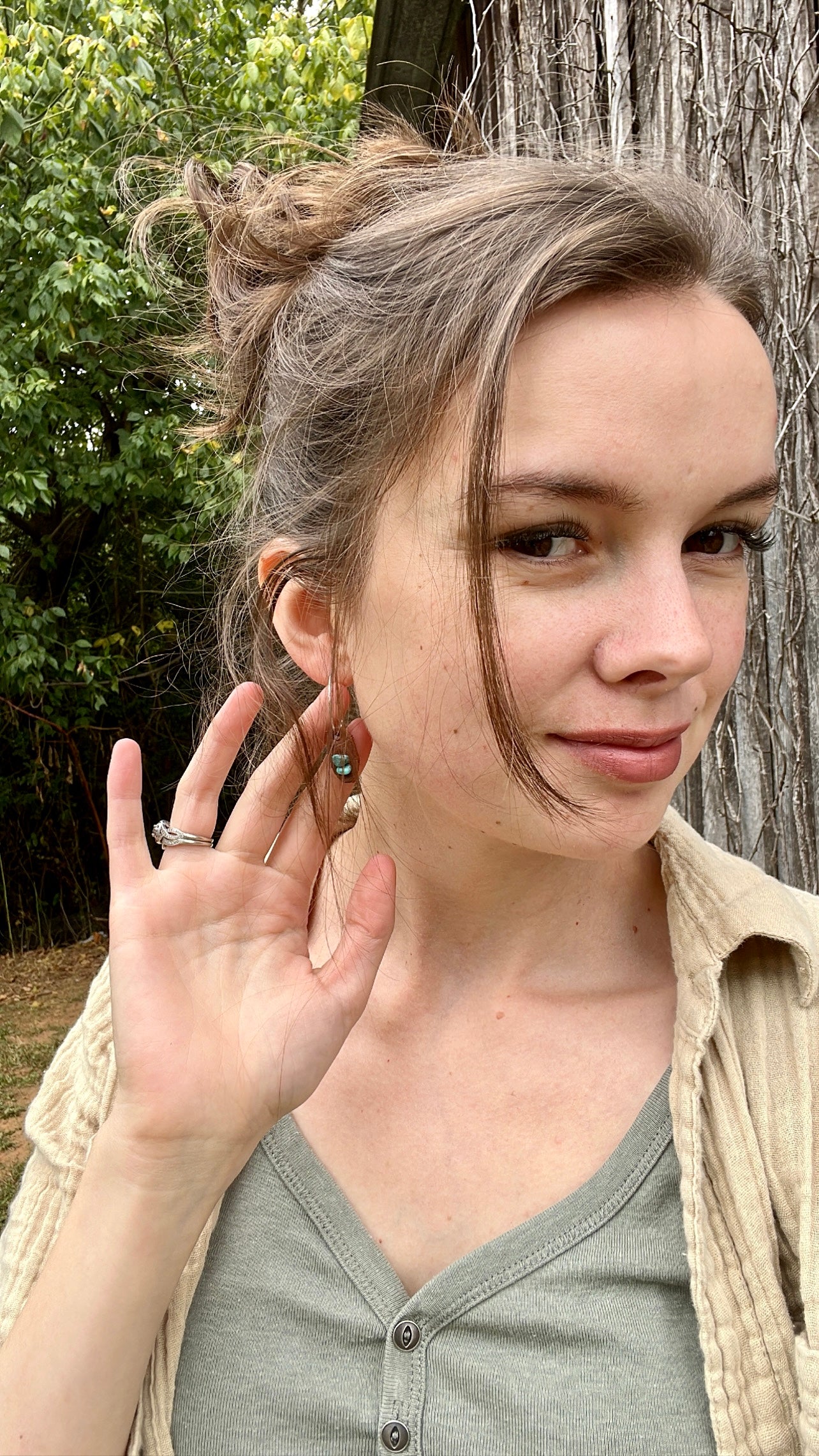 Dainty Turquoise Hoops