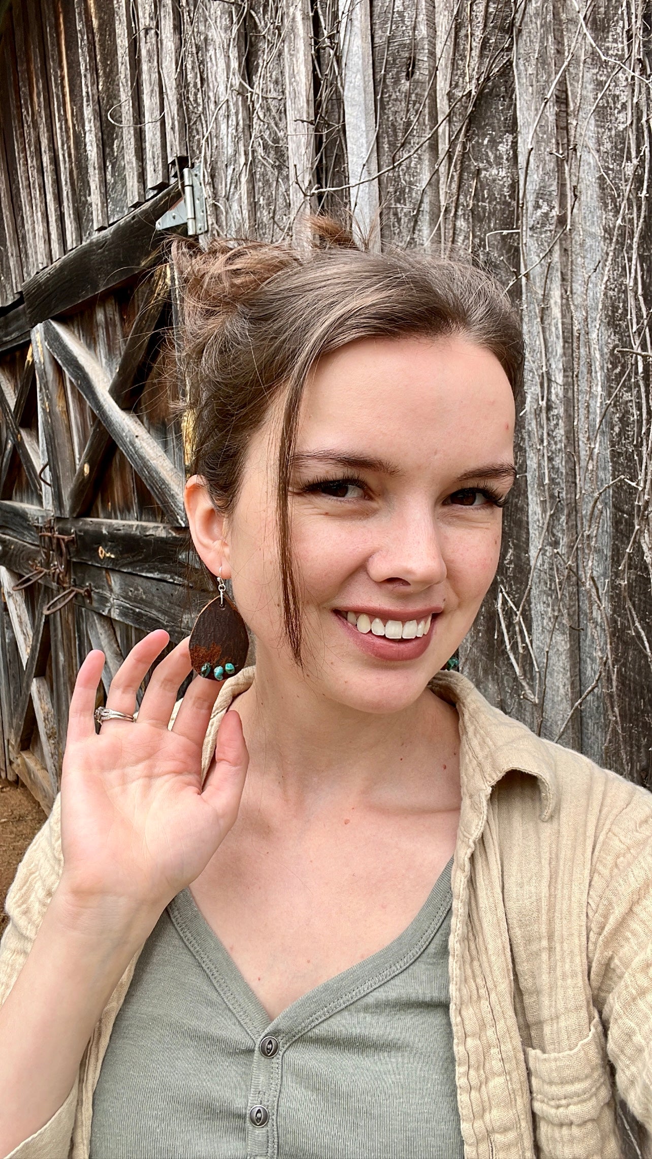 Teardrop Turquoise Earrings