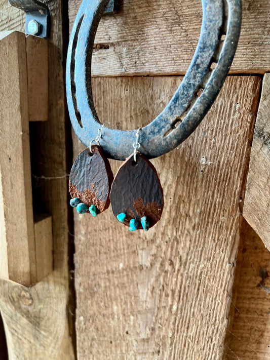 Teardrop Turquoise Earrings